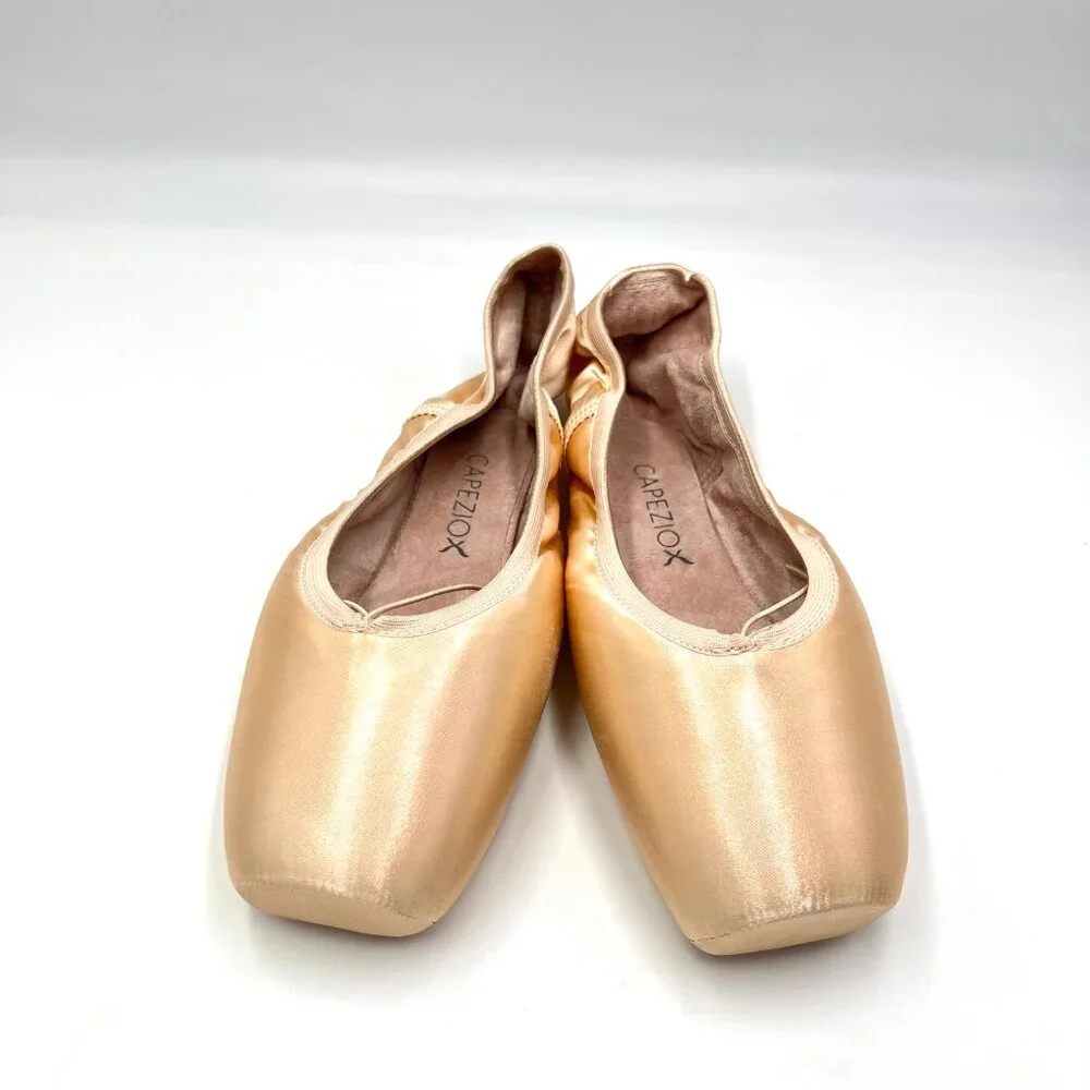 Capezio Womens Size 11.5 Donatella 1138W #2 Petal Pink Pointe Ballet Dance Shoes
